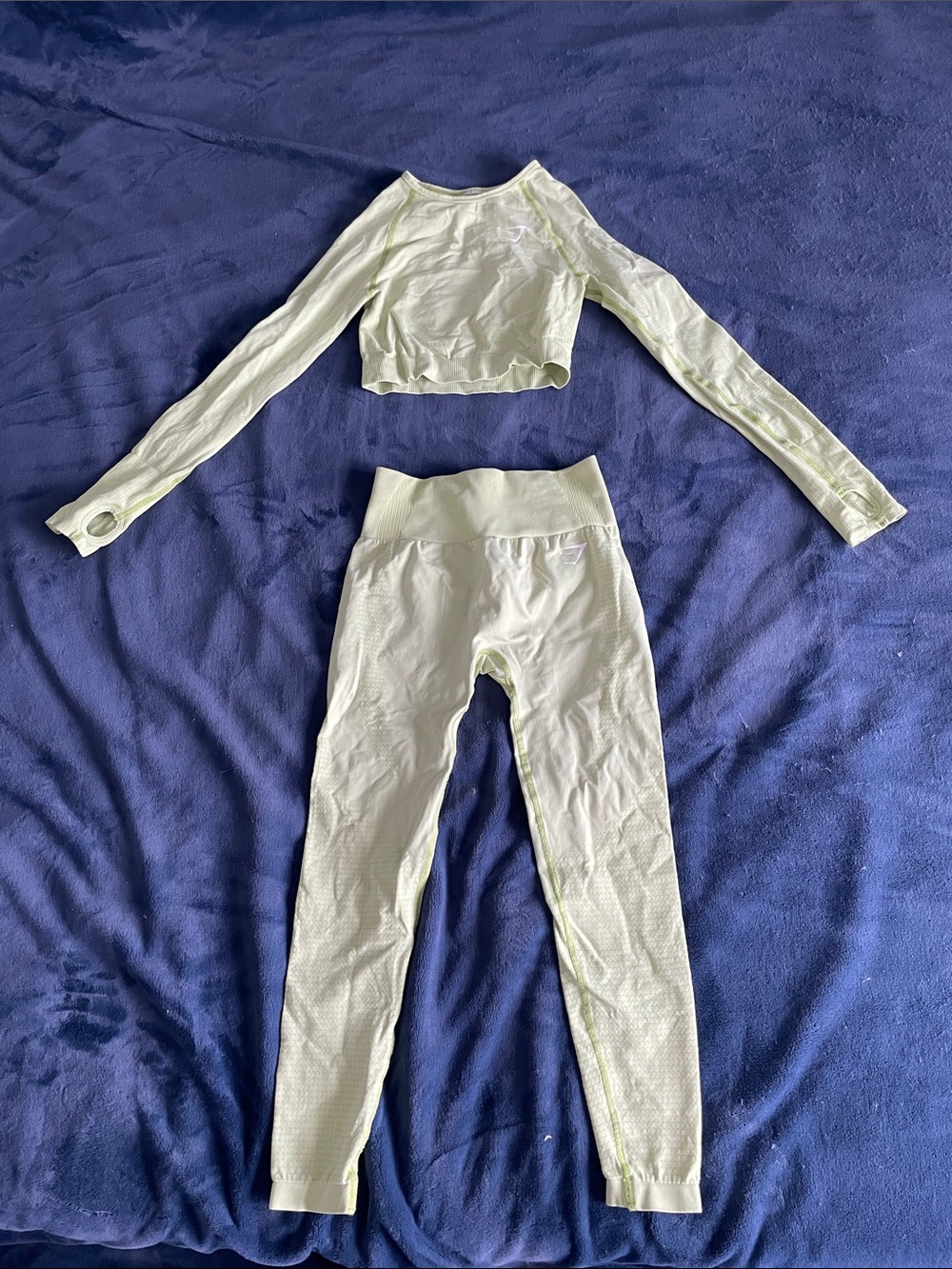 Gymshark Vital Matching Set in Yellow Marl